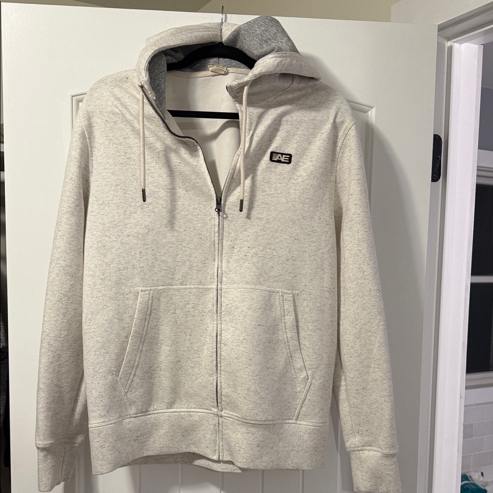 American Eagle Heather Gray zip up Sweatshirt